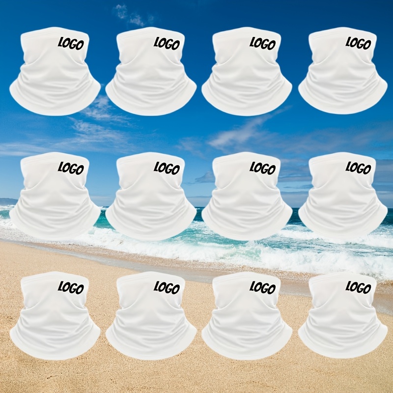 TEMU - 12pcs Set Of Personalized Printed Cycling Face Masks, Customizable Logo/, Multi-functional Outdoor Sports Accessory, Cycling Mask, Neck