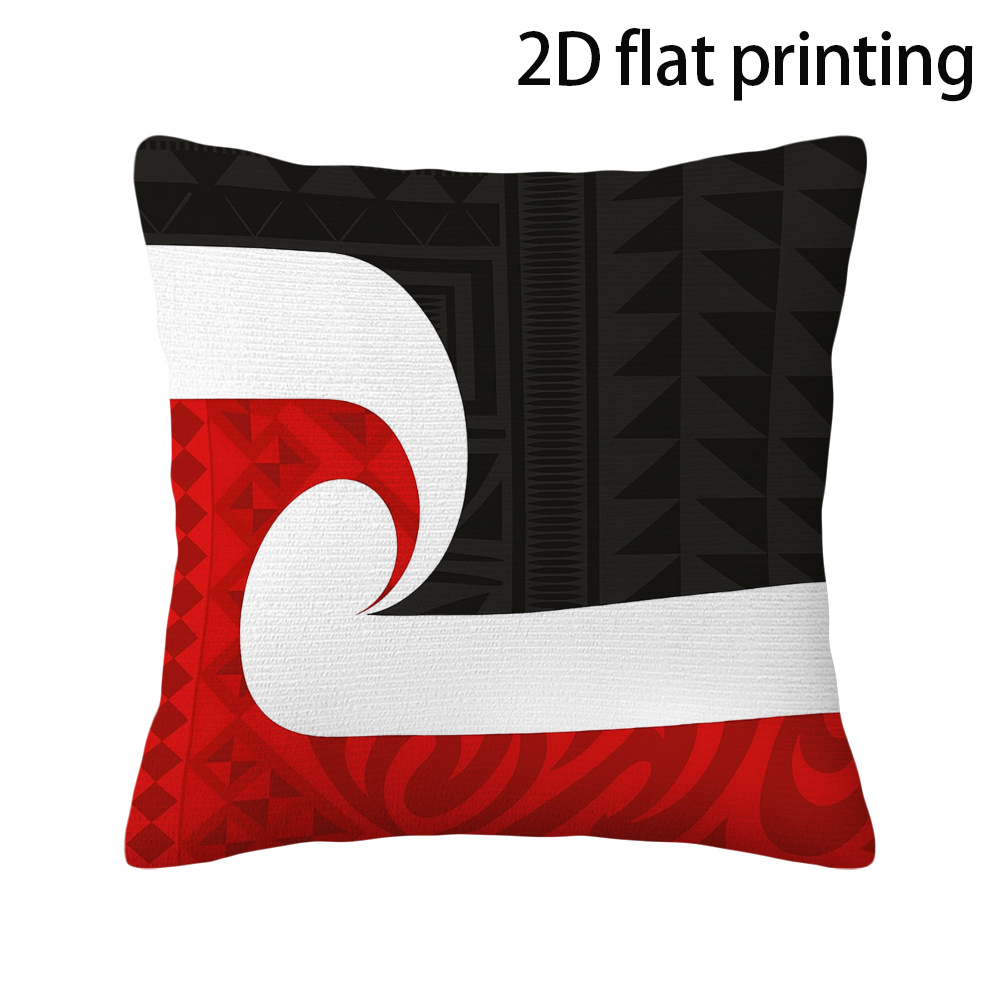 TEMU Maori Tribal Cushion Covers Geometric Patterns - Contemporary Zippered Sofa Pillowcases Suitable For Porch, Patio, Couch, Living Room, Outdoor
