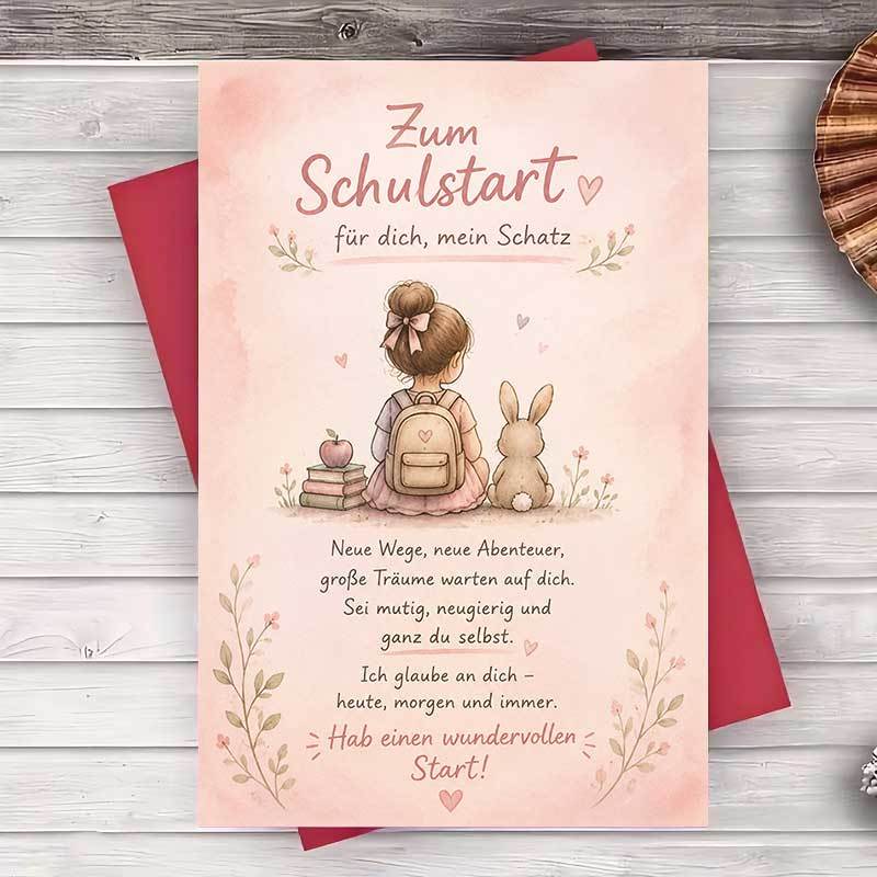 1 Envelope And 1 Greeting Cardback To School Card For Her Inspirational Greeting Card For New Beginningsgreeting Card