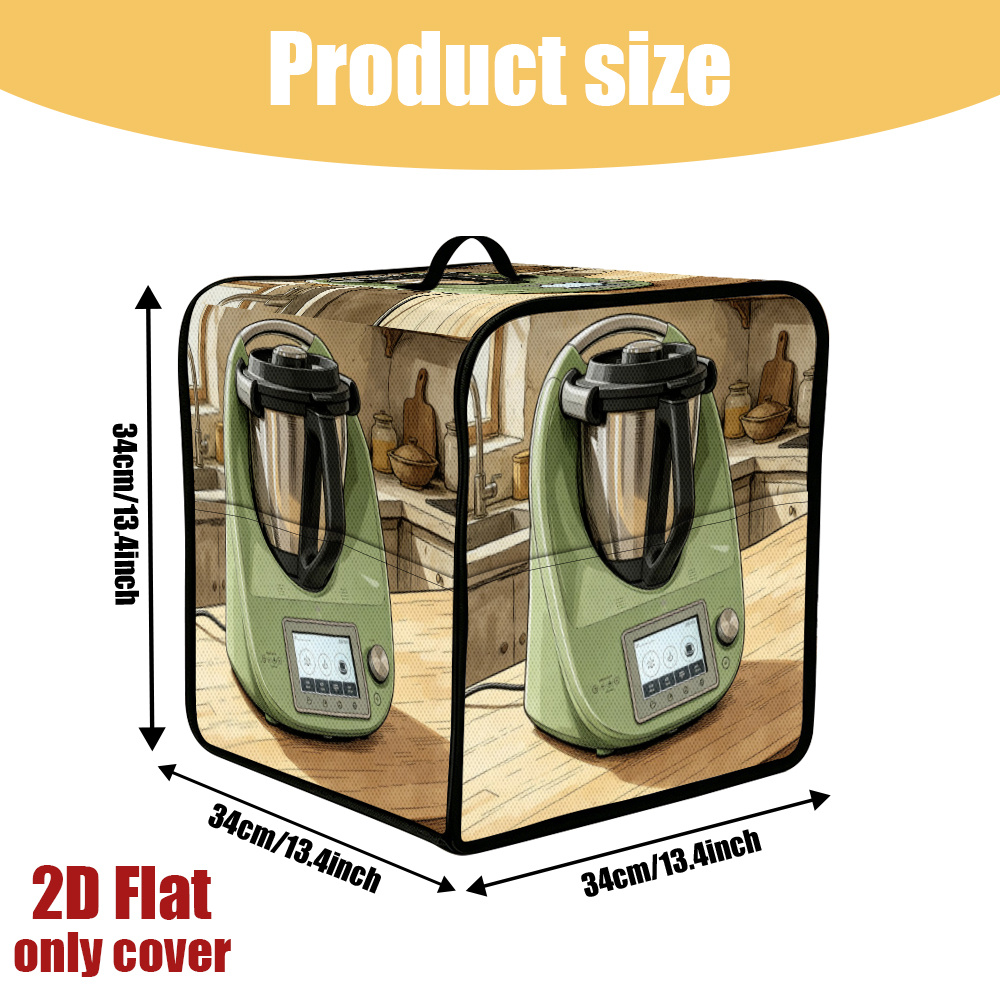 TEMU 1pc Dust Cover Compatible For Tm5/tm6/tm7 Appliances, Protective Cover With Accessory Storage Pocket & Handle, Suitable For Machine Cover, Cover