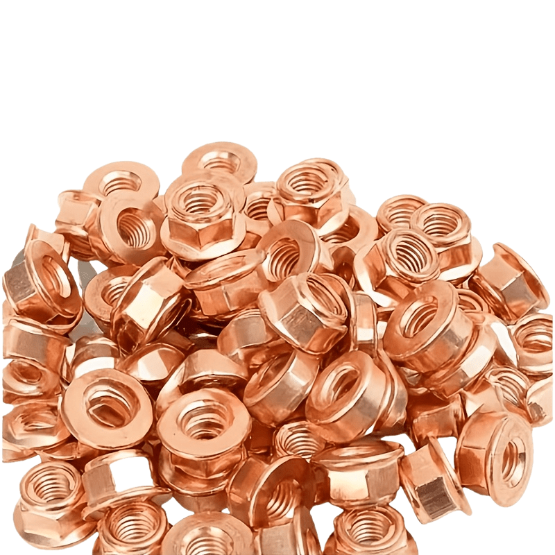 TEMU 16pcs Exhaust Manifold Lock Nuts M8x1.25, Full-threaded, Corrosion-resistant And High-temperature Resistant, Suitable For Automotive Engine