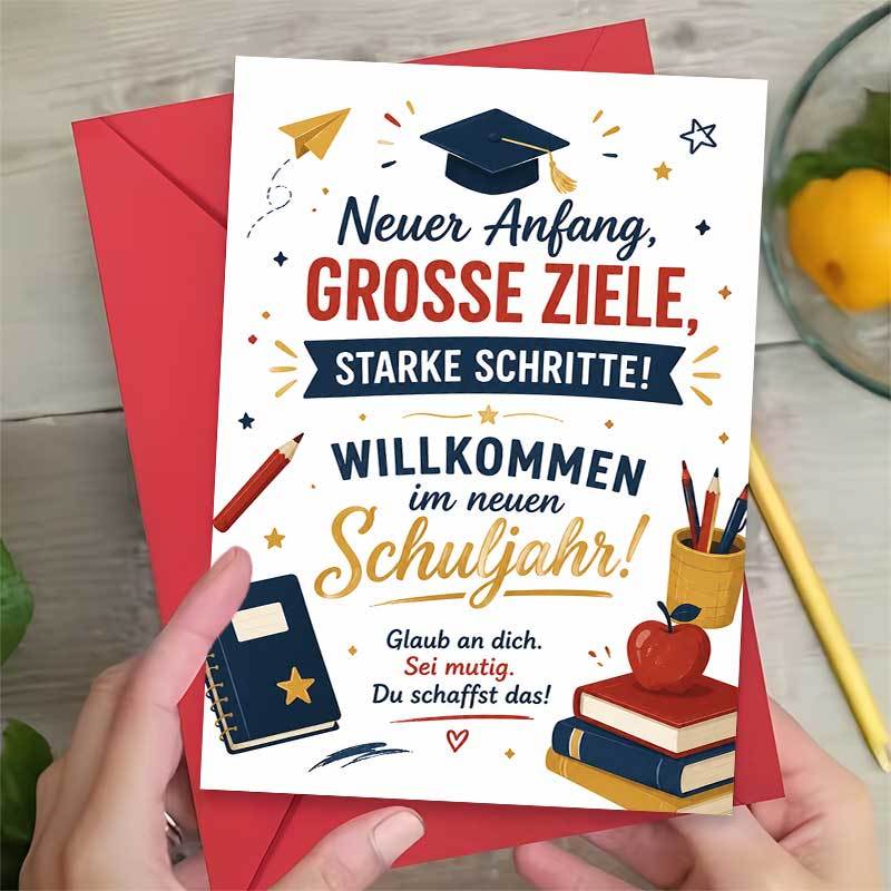 1 greeting card 1 envelope inspirational graduation greeting card academic elements with   text   students academic style modern card