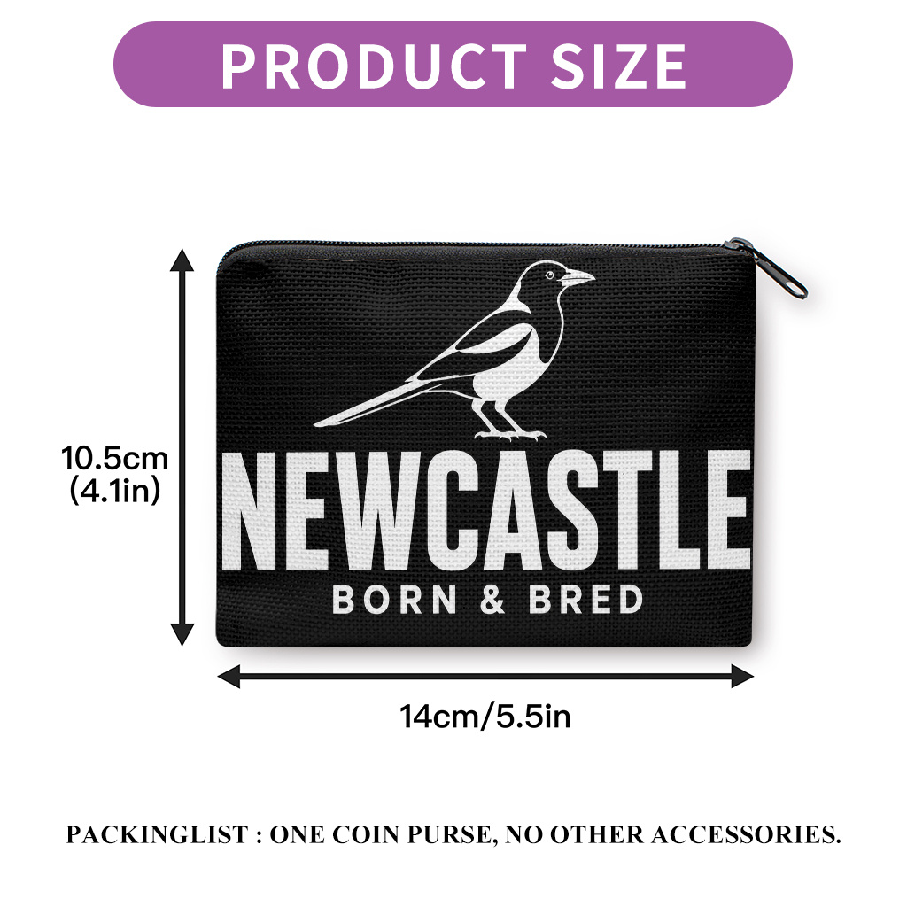 TEMU Coin Purse 1pc, Newcastle Born Double Sides Printed Coin Purse, Earphone Lipstick Small Items Storage Bag, Multi-use Clutch Bag, Lightweight