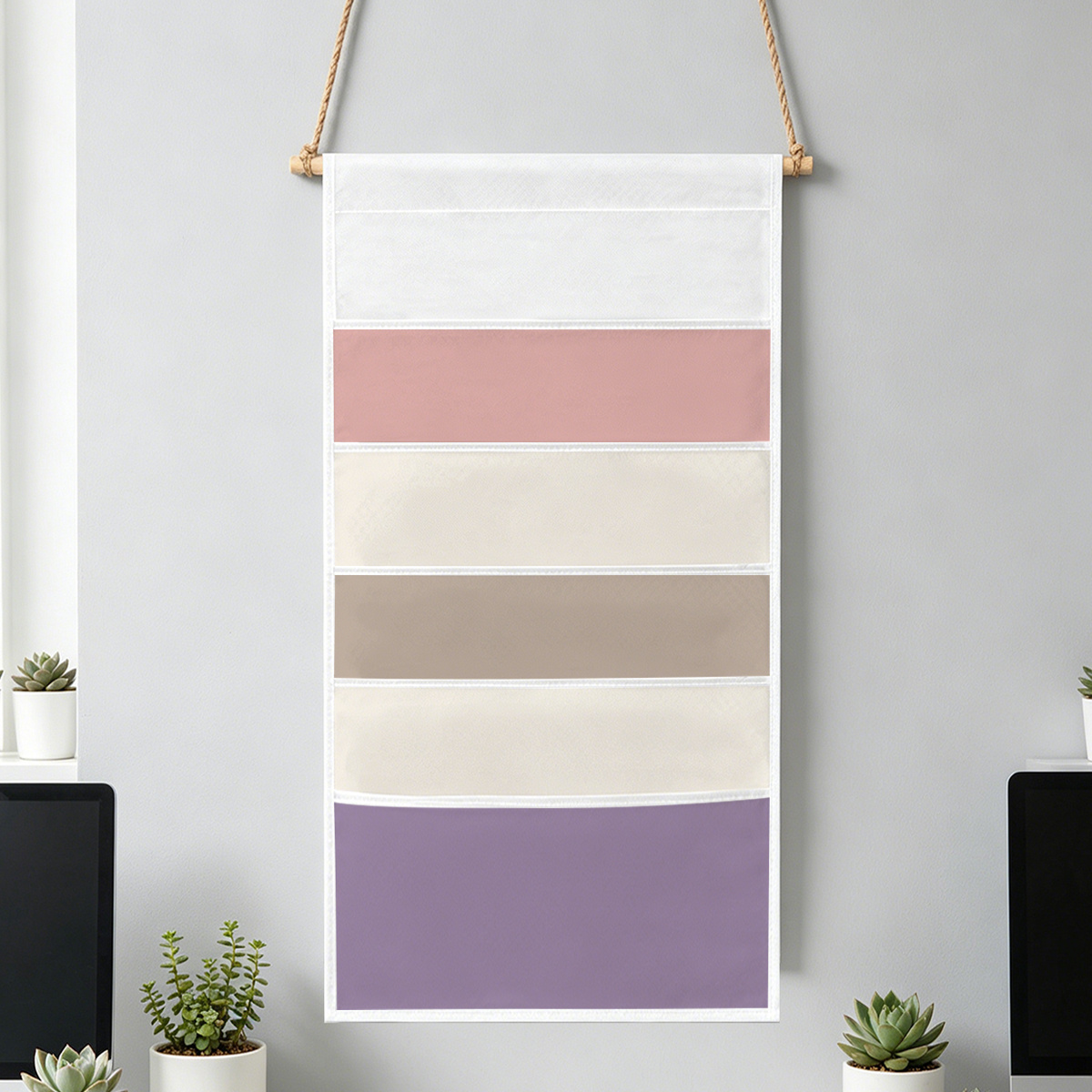 TEMU 1 Set di borsa organizer per documenti da appendere, adatta per l'organizzazione /ufficiale/domestica. Tema moderno minimalista a blocchi di ,