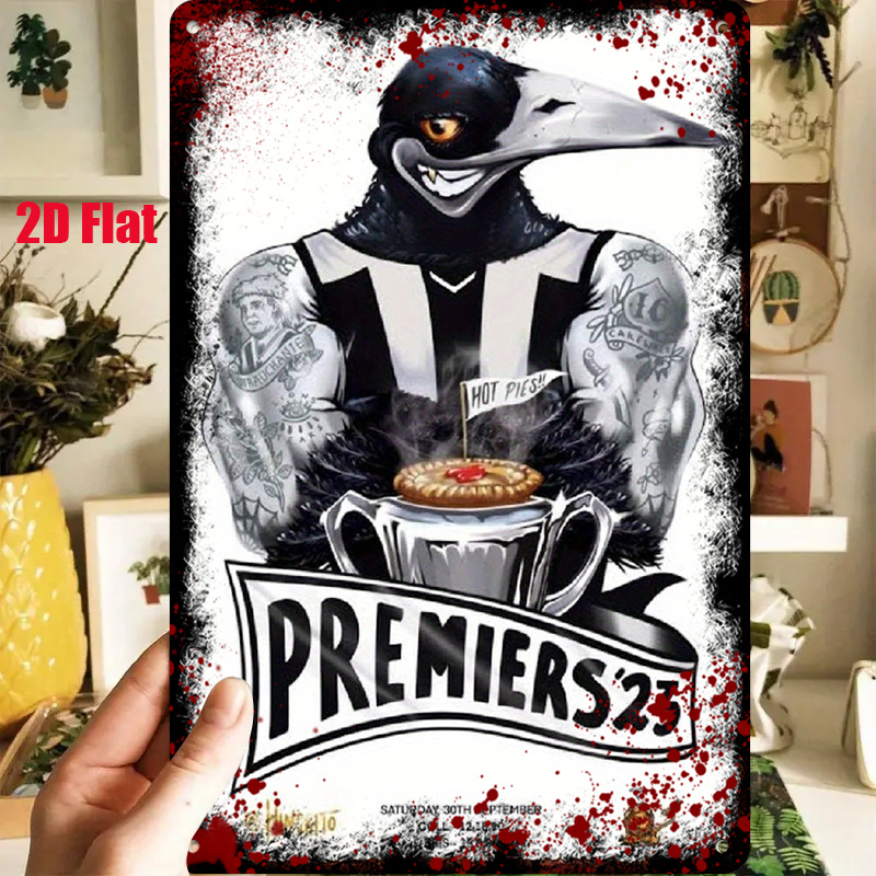 TEMU 2d Flat - 1pc 2d [flat] Metal Sign " 23: Tattoo And Hot Pie Decorative Painting, A Perfect Combination Of Art And Passion" 8x12inch Suitable For