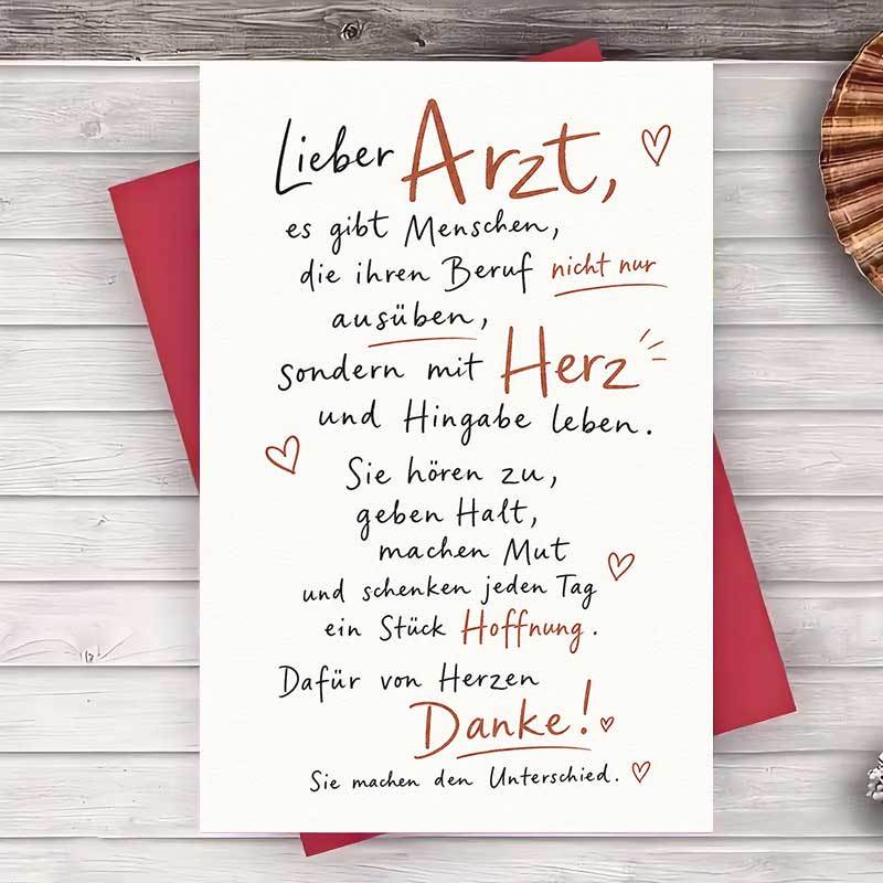 TEMU 1 Envelope And 1 Greeting Cardthank You Greeting Card For Doctor Appreciation Gift Message For Medical Professional Recognition And Gratitude
