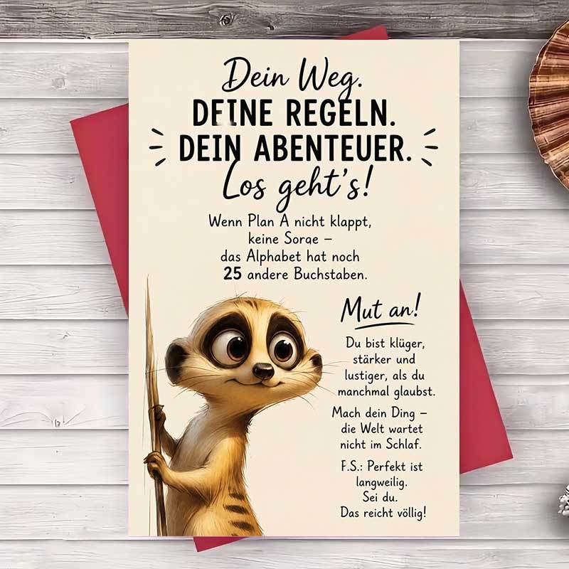 TEMU 1 Envelope And 1 Greeting Card Motivational Greeting Card For And Colleagues Encouragement Gift For Graduation Or Career Success Flat Note Card