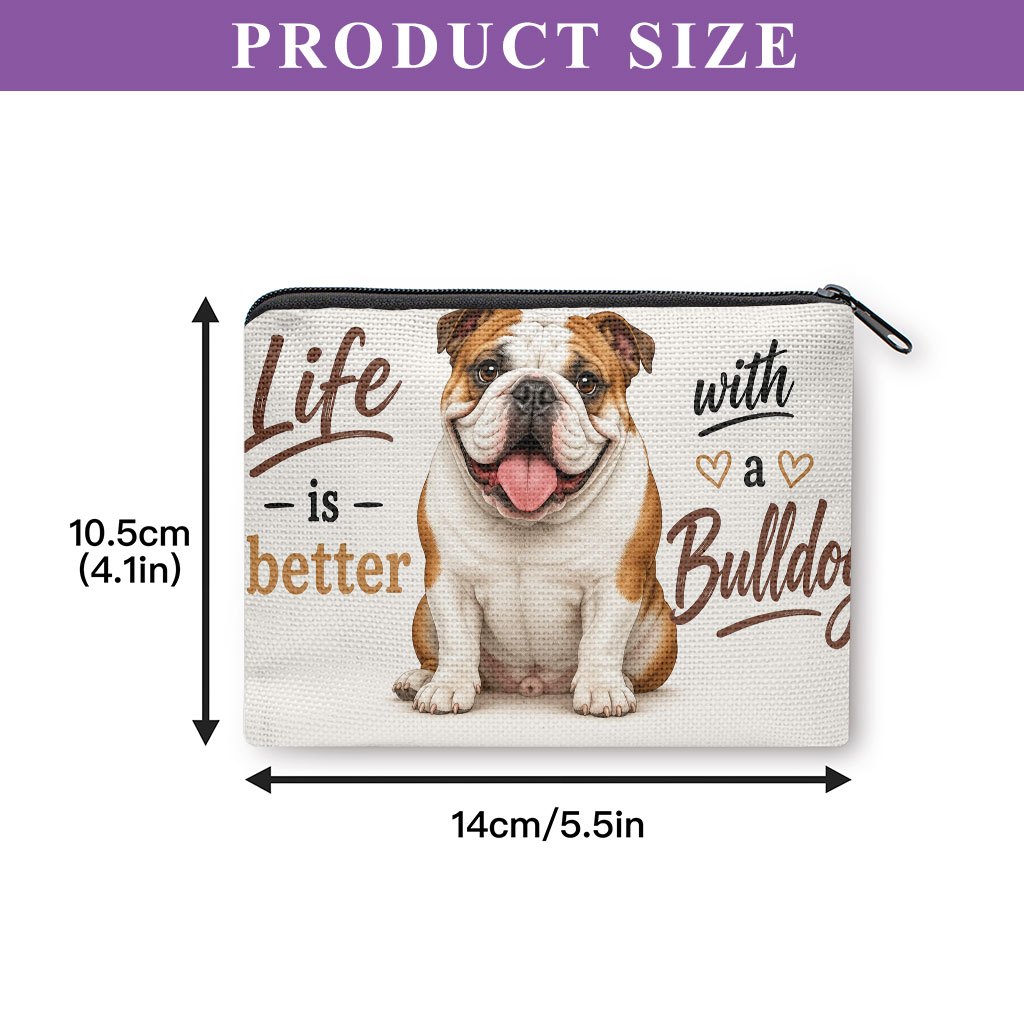 TEMU Coin Purse 1pc, Better With Bulldog Change Purse, Made Of, Wallet Suitable For Women And, A Practical Organizer For , Cash, Credit Cards, Keys,