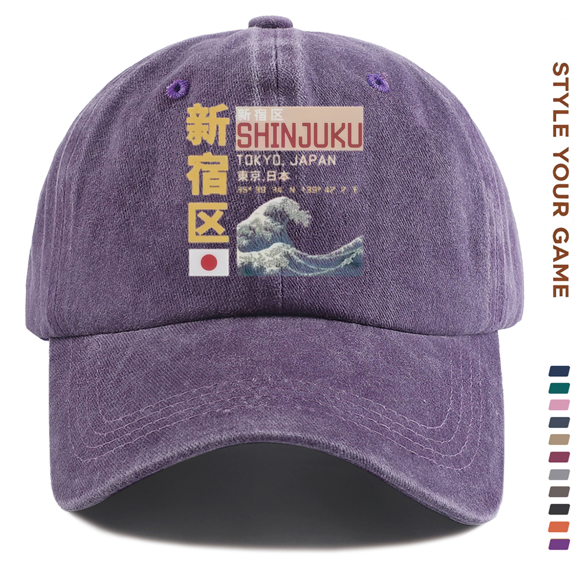 TEMU 1pc Tokyo Japan -e Baseball Cap Urban Casual Headwear Unisex Dad Hat Trucker Hat Fashion Versatile Daily Street Party Travel Face Trendy
