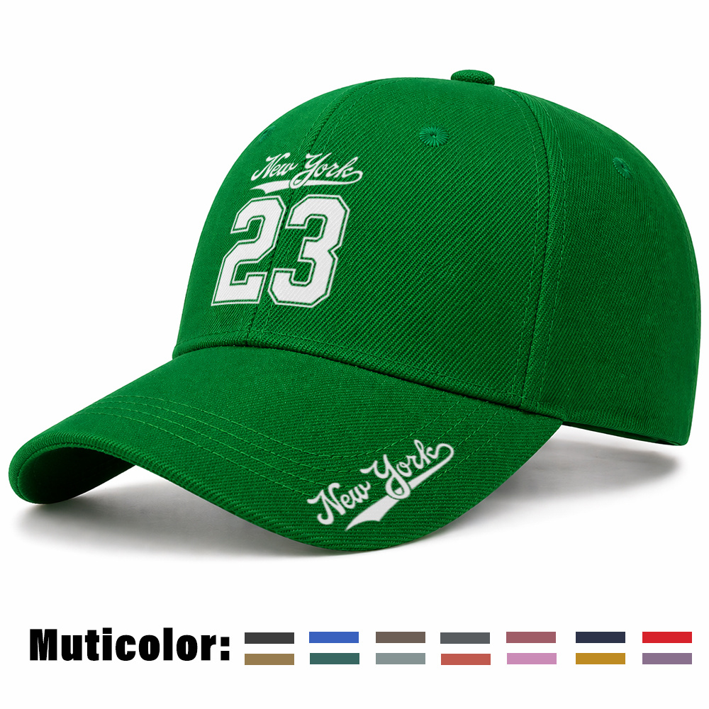 TEMU 1pc Unisex Baseball Cap For - Adjustable Hook-and- With Ny Print, Lightweight Breathable -panel, Suitable For Outdoor Sports, Daily Wear, Casual