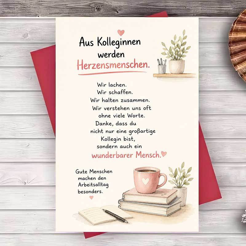 Image of 1pc Envelope And 1pc Greeting Card Greeting Card For Coworker Appreciation Thank You Gift For Office Friend Farewell Or Birthday Present Professional Gratitude Note For Colleague Greeting Card