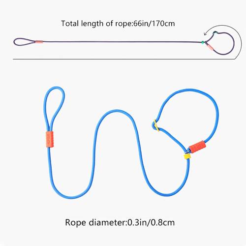 integrated pet p rope dog training leash multi color indoor outdoor dog walking lightweight portable accessory gathering niche exquisite pet gift without battery