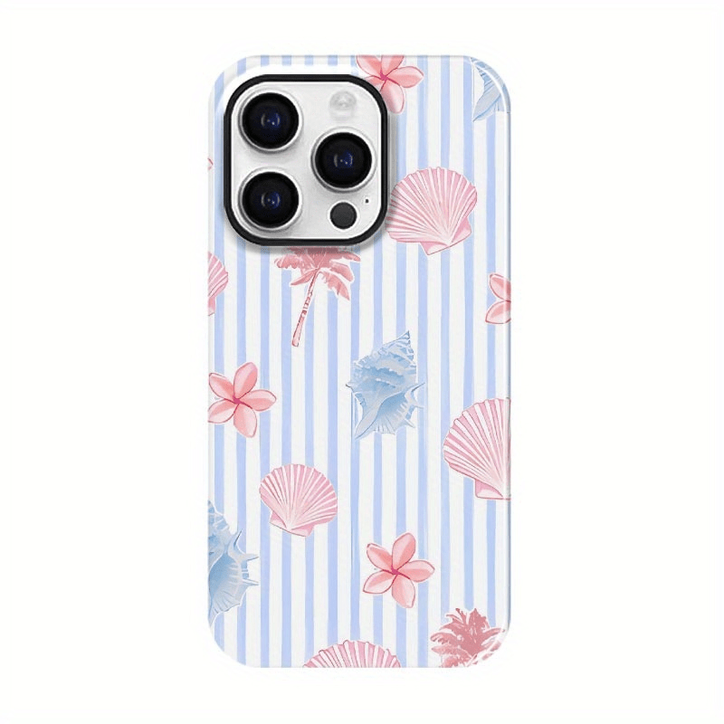 TEMU Phone Case - 2d Flat Printed Film Shell, Durable And Shock-absorbing, Stylish Protective Case, Suitable For Iphone 17/17