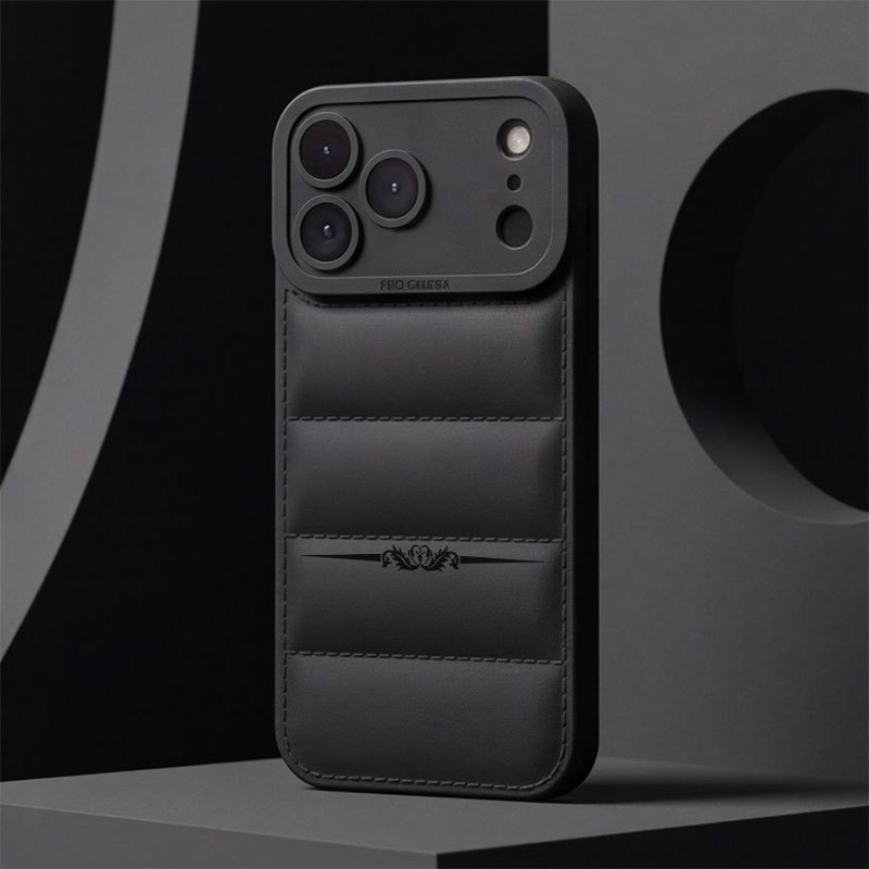 TEMU Phone Case: Black Floral Line Stylish And Innovative Design Phone Case Compatible With Iphone /16 Pro/15/14/13/12/11 /plus - Perfect Gift For ,