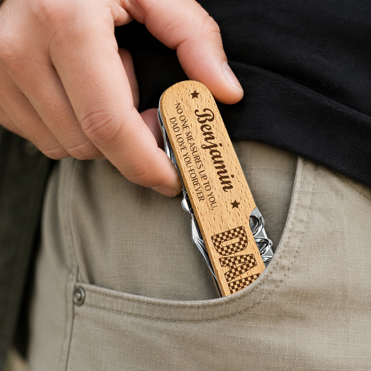 Customizable 9-in-1 Multi-Purpose Key Ring Tool