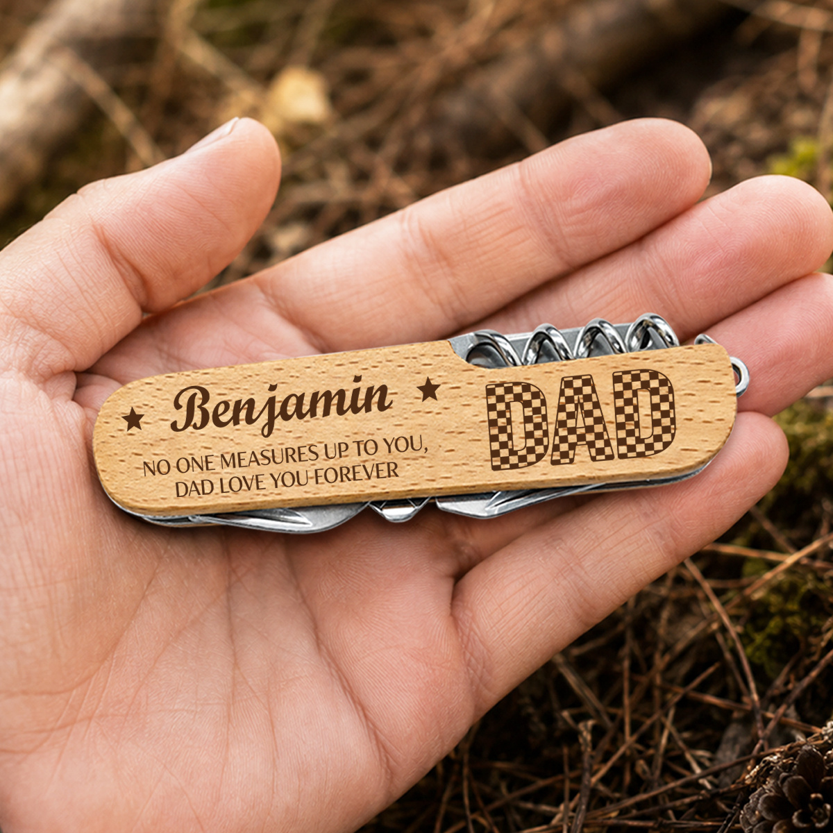 Customizable 9-in-1 Multi-Purpose Key Ring Tool