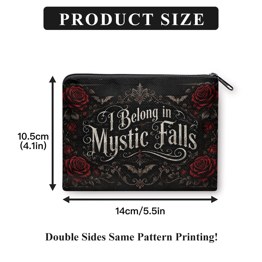 TEMU Coin Purse, I In Falls Print Coin Purse, Compact Zipper Pouch For , Cash, Keys, Lipstick, Earphones, Small Cosmetics, Hand Washable Travel
