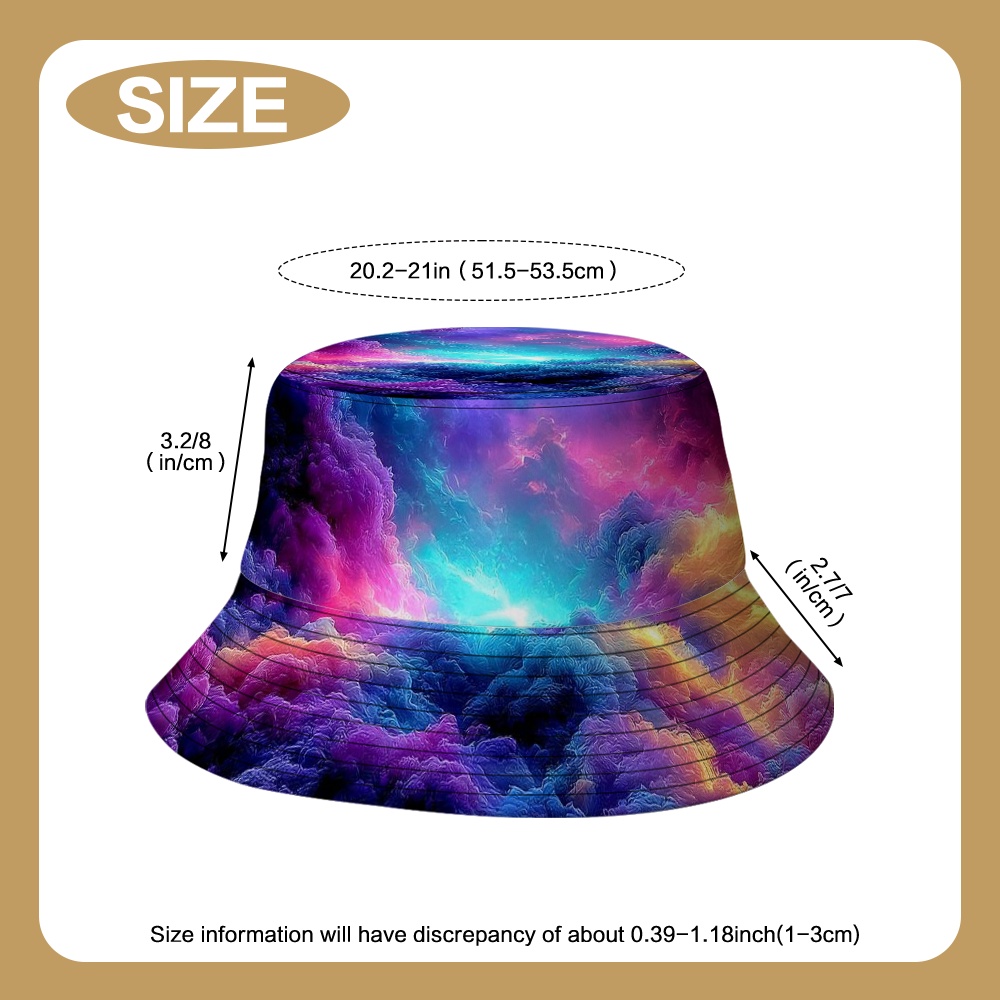 TEMU 1pc 2d Flat Printing Men's And Women's Printed Fishing Colorful Sky New Year Gift Use Very Suitable For Sports