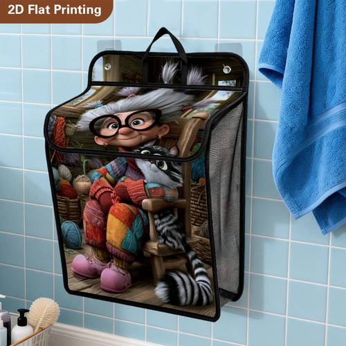 Cesto portabiancheria sporca da parete 1 pz, piatto 2D, capiente e , con e gattino, cesta pieghevole per bucato con , contenitore salvaspazio per bagno, camera da letto, soggiorno, piatto 2D, cesti per scaffali