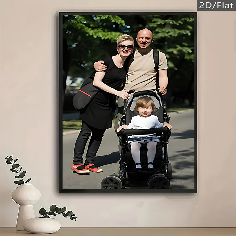 Custom Canvas Print, Personalized Family Portrait Wall Art