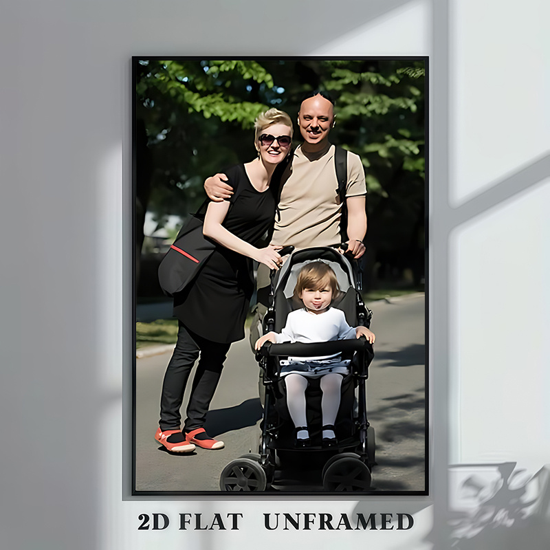 Custom Canvas Print, Personalized Family Portrait Wall Art
