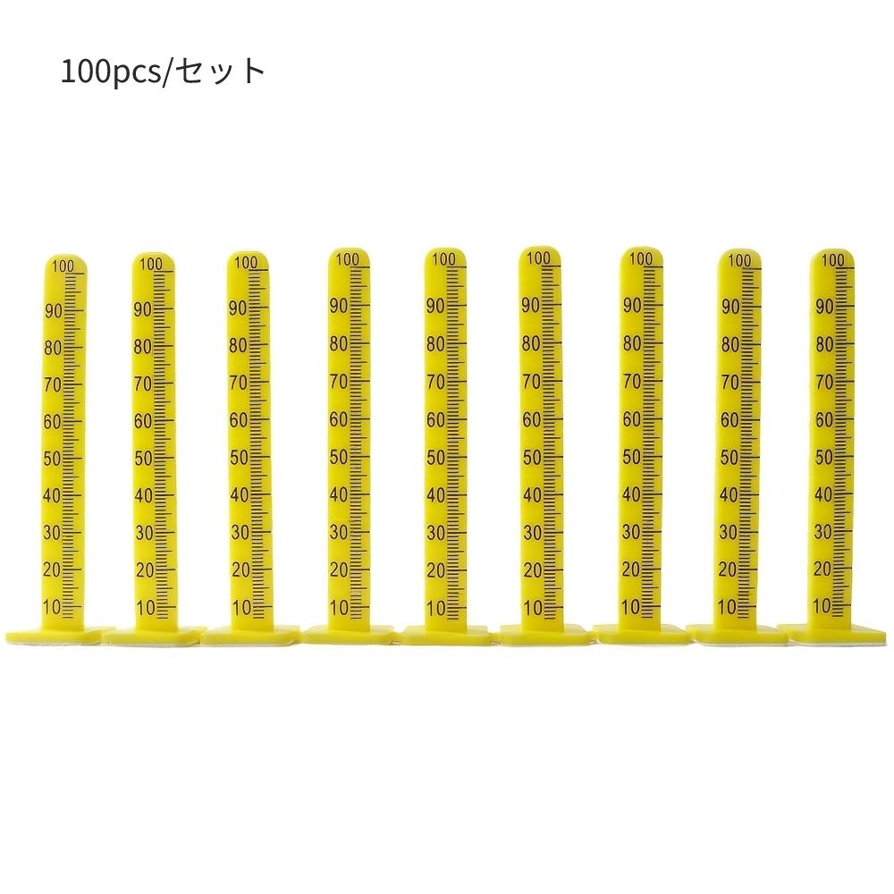 TEMU 100pcs Chevilles Autonivelantes 100Mm/4 pouces Bâtons de Niveau pour Carrelage Céramique & Sol Béton - Outils d'Installation