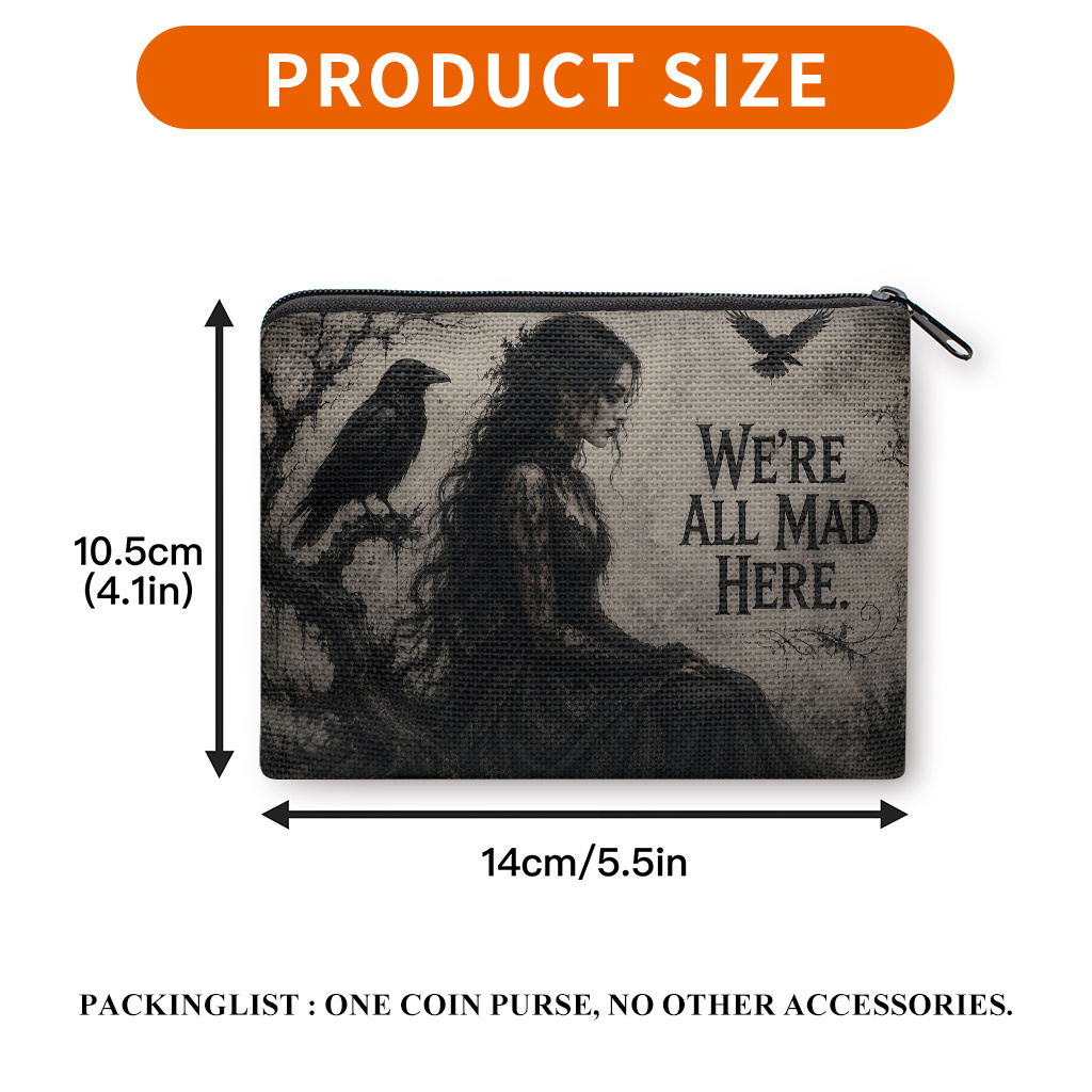 TEMU Coin Purse 1pc, And Woman Scene Printed Coin Purse, Portable Mini Storage Bag For Keys Cards, Earphone Lipstick Small Items Storage Bag, Ideal