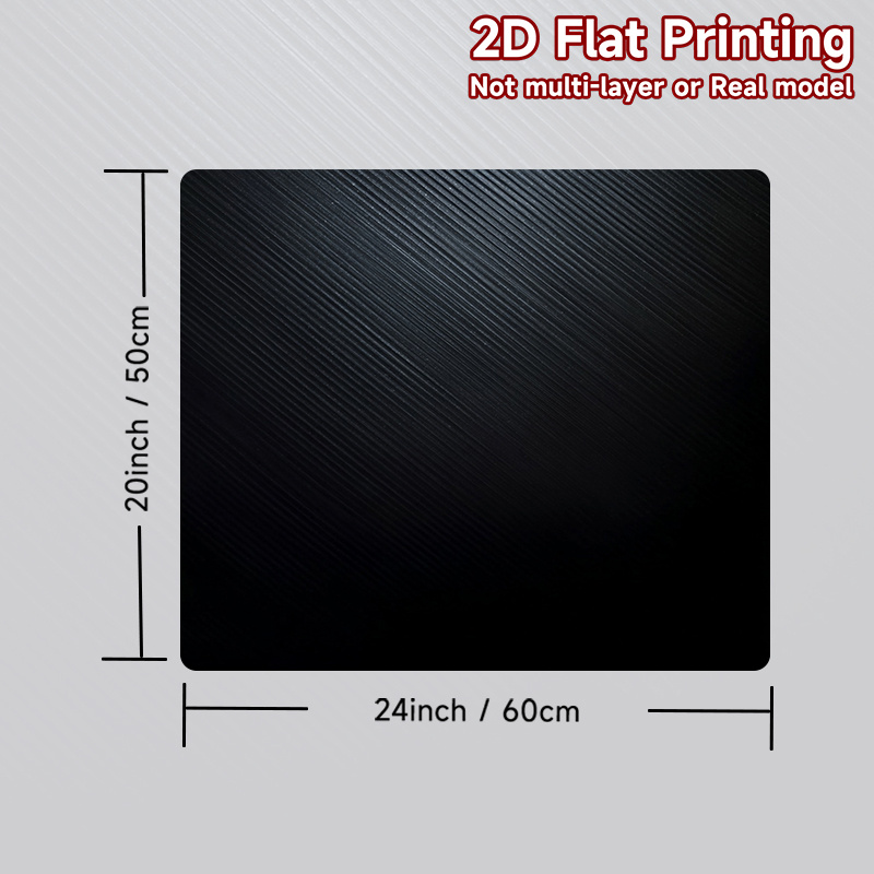 TEMU 1pc, 2d Flat Printing, Washing Machine Protective Pad Diagonal Dark Stripes, Polyester, Perfect Home Decor Additions That Protect Surfaces From