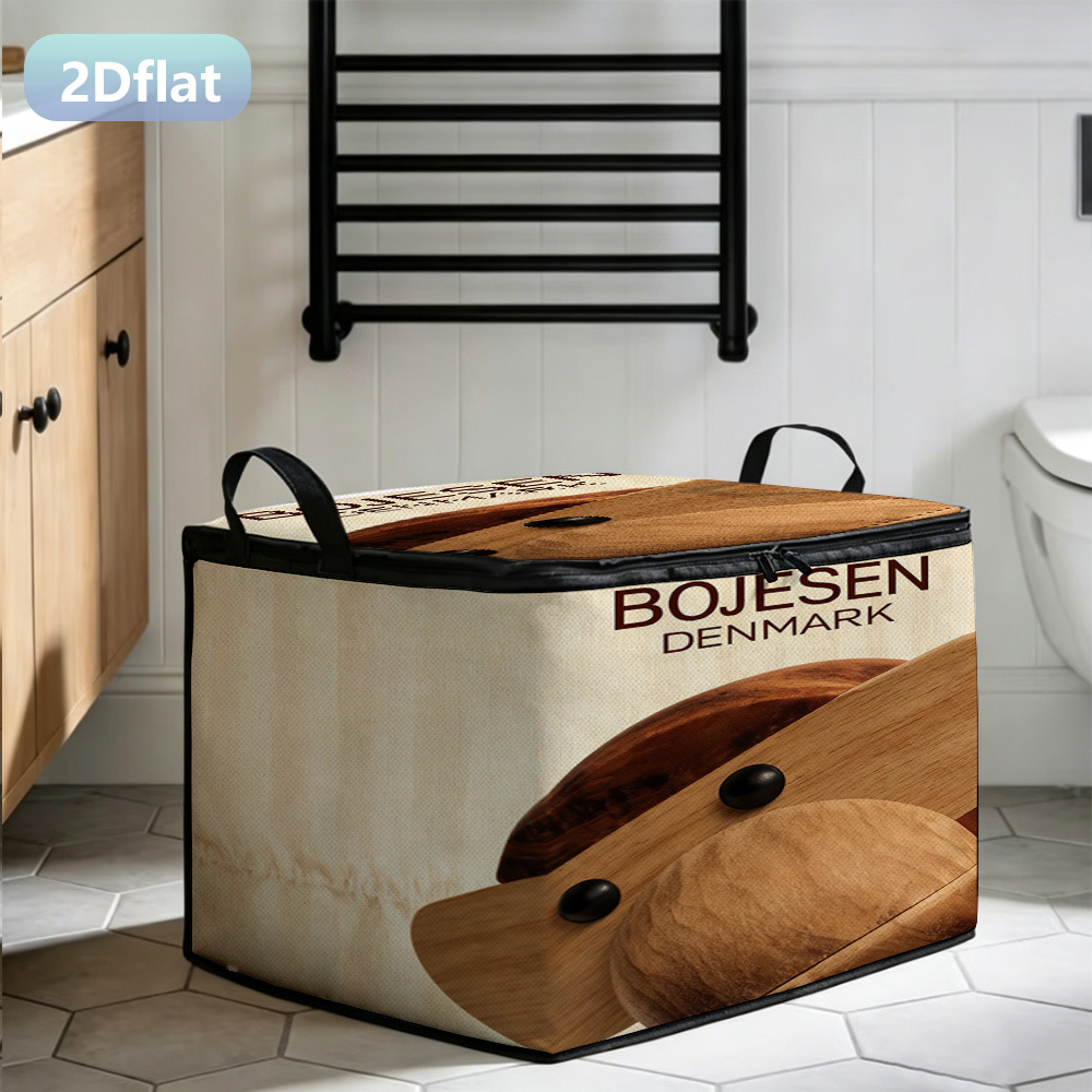TEMU 1pc Bojesen Danish Animal-shaped Storage Box With Lid - Oxford Cloth Suitable For Clothes,, Bedding, Foldable Shelf Basket For Room,, Wardrobe,