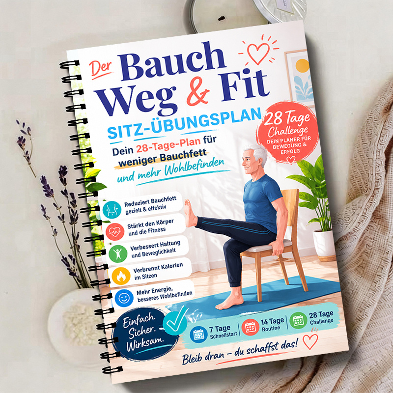 Artikelbild stuhl yoga übungsplaner   ausgabe | 28 tage yoga workout planer sitzübungen journal für senioren fitness   für tägliches dehnen und wellness geschenk für männer und frauen home  
