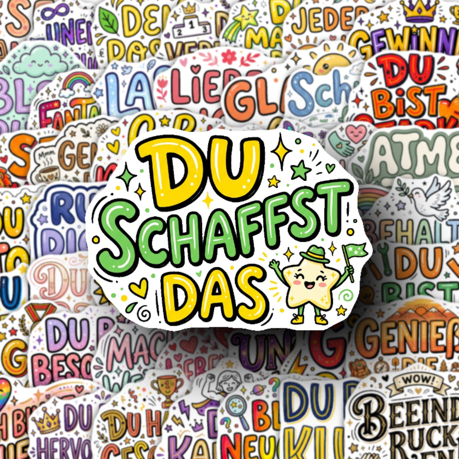 50pcs Motivational Stickers, , Boost Your Mood, Notebooks Water Bottles Journals, Spread Encouragement Everywhere