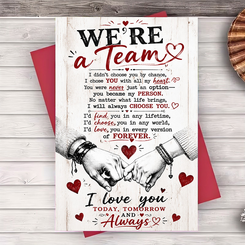 TEMU Une enveloppe et une carte de vœux - Carte de vœux pour , mari, petit ami, - Carte de message d'anniversaire, de Saint-Valentin, de note pour
