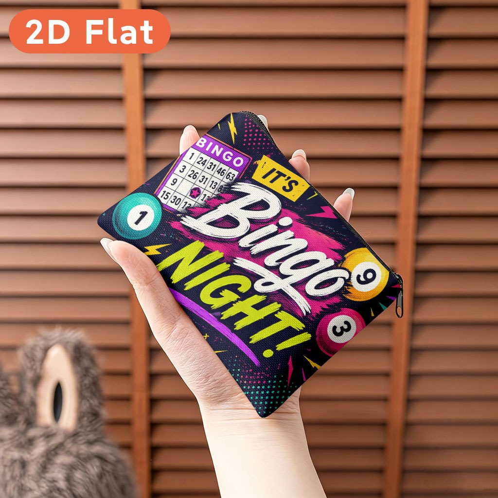 TEMU 2d Flat Coin Purse 1pc, , Multifunctional Coin Purse, Combining , Cards, And Keys Into 1 Compact And Stylish Small Wallet With Zipper Closure. A