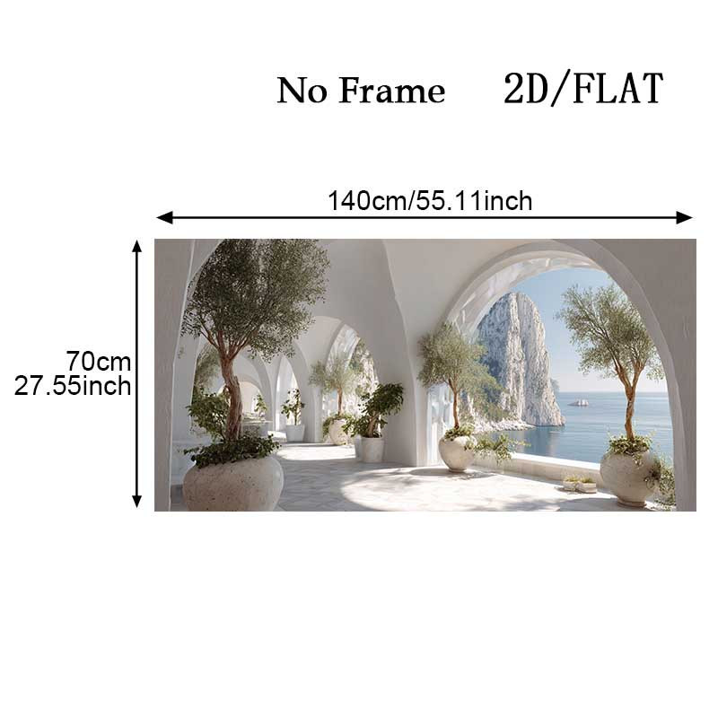TEMU Plat 2D, [Plat 2D] 1 pièce 27,5x55,1in/70x140cm Grande Décoration Murale Moderne Cadre , Impression sur Toile, Convient pour Salon et Chambre,