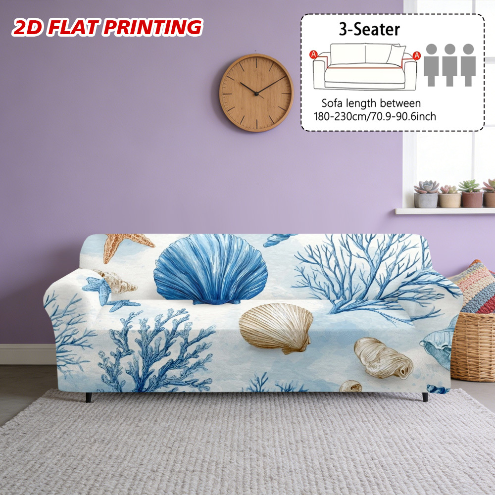 TEMU Copridivano con Stampa Piatta 2D 1 pz e ', Completamente Rimovibile e Lavabile con Elastico nella Parte Inferiore, agli Animali Domestici, per