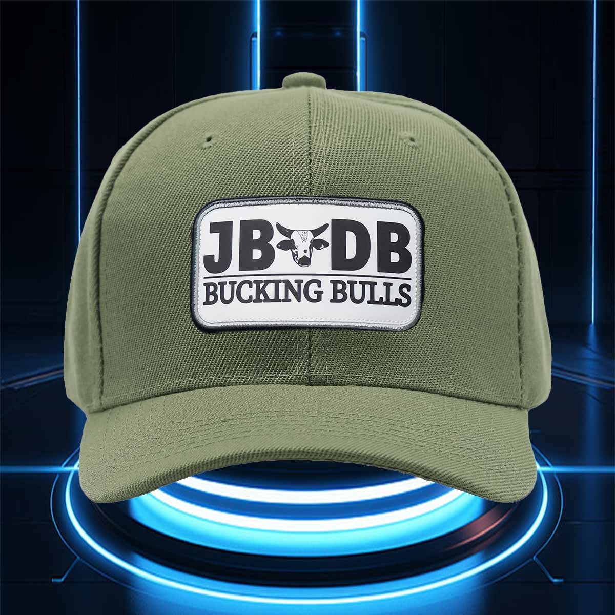 TEMU Brisby Jb Mauney Bucking Baseball - Adjustable Snapback Trucker Hat Suitable For Outdoor, Rodeo Events, Riding, Casual Wear, Lightweight With