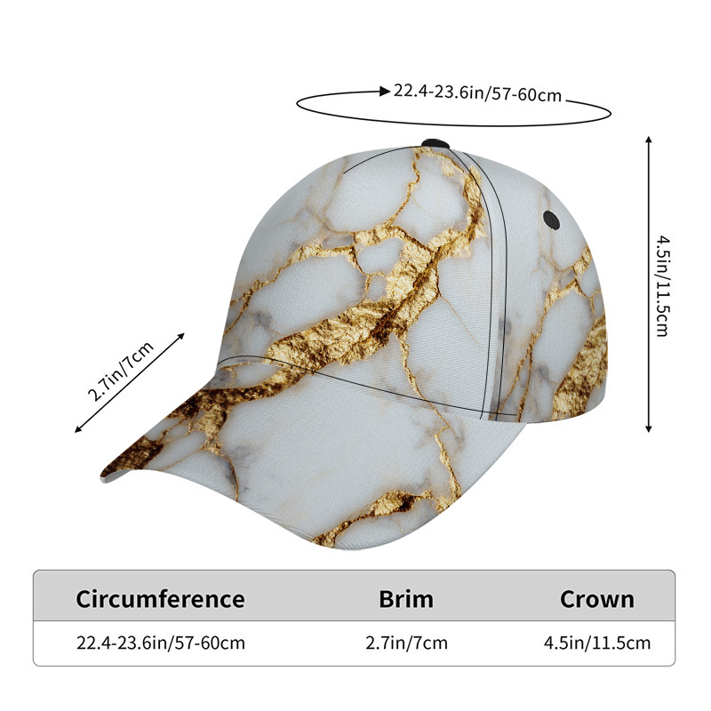 TEMU 1pc, Two-dimensional Flat Print, Stylish White And Snapback Baseball Cap - Adjustable, Ideal For Street Fashion And Lightweight Outdoor Sports