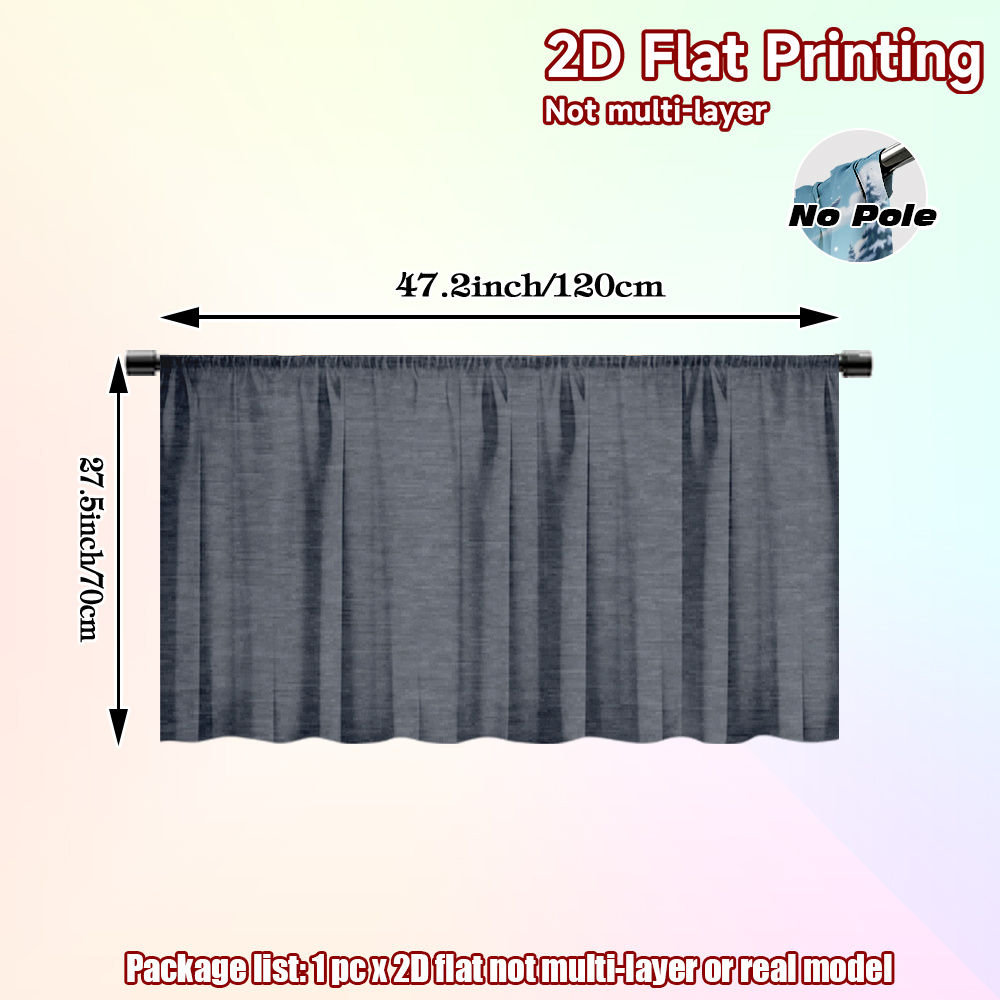 TEMU Rideau de couverture pour placard de cuisine, 1 pièce, motif de , Jupette de table et moderne, Tissu polyester, -plis de haute qualité, Lavable