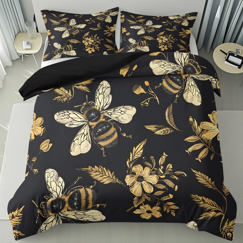 TEMU 2/3pcs Skin-friendly And Floral Pattern Themed Duvet Cover Set (1 Duvet Cover   1/2 Pillowcases, No Filler), High-definition Digital Printing,