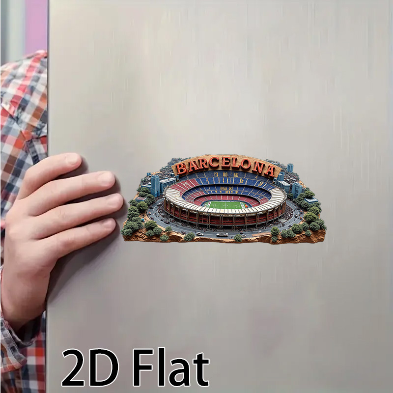 TEMU 1pc 2d Flat Printed Refrigerator Magnetic Decorative Sticker, Refrigerator Magnet. Features Bright, Long-lasting, Non-fading Colors. Strong That