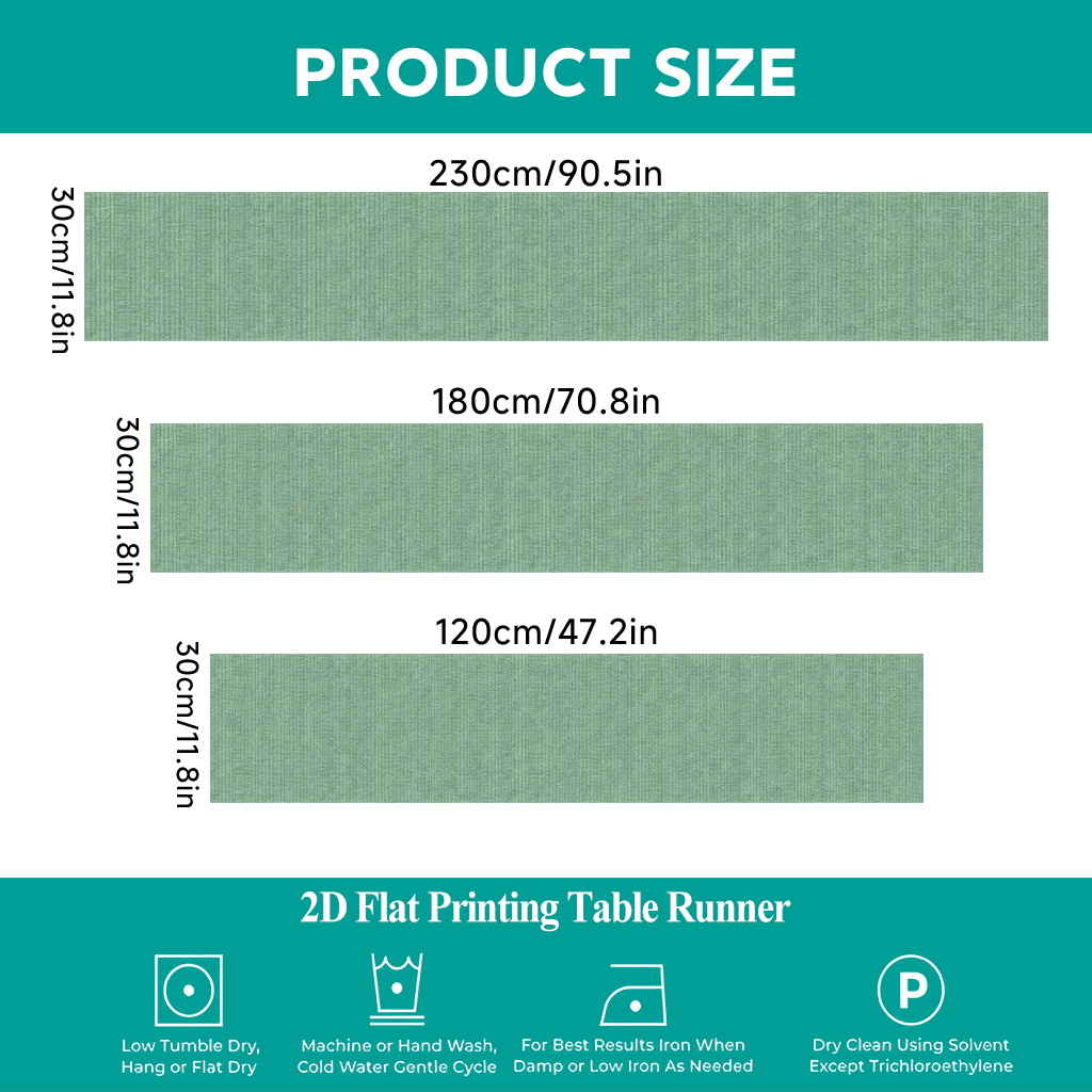 TEMU 2d Flat Printing Table Runner 1pc, Texture With Table Cover, Rectangular Table Runner From Polyester, Perfect For Dining Indoors Or Outdoors,