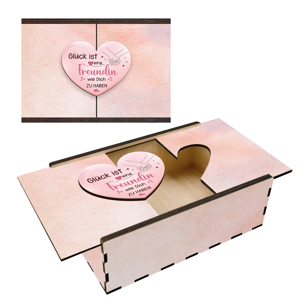 1pc Wooden Gift Box And Clothing Box, Having , Suitable As A Holiday/birthday Gift For Family/ /lovers On Christmas/valentine's Day/easter/father's Day/mother's Day, Home Decoration.