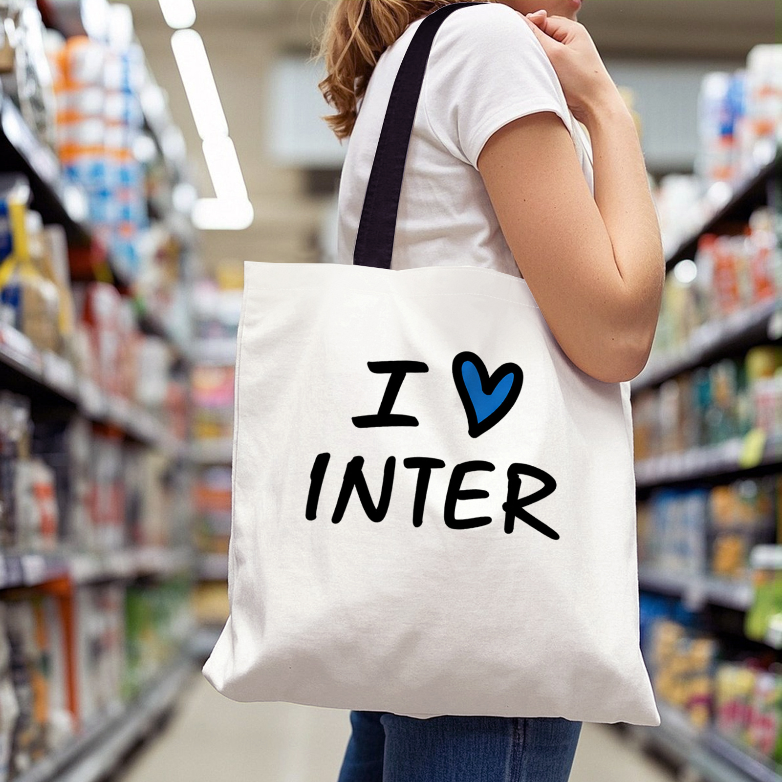 TEMU Borsa a 1 pz - I Heart - Borsa per casual e , multifunzionale per pendolarismo e viaggio, borsa a spalla classica e durevole, borsa casual i di