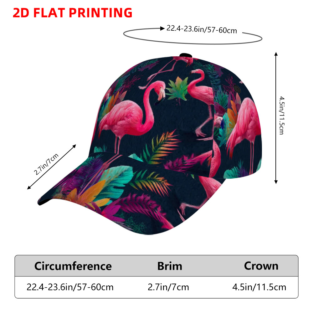 TEMU Gorra de béisbol ajustable y transpirable con estampado 2D, 1 pieza, gorra deportiva con y hojas - y , adecuada para deportes al , monopatín y