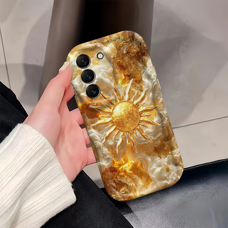 TEMU Phone Case: Art Pattern Phone Case, Suitable For Galaxy A55 A54 A34 A14 S20 S21 S22 S24 S25 20g Plus/ultra/fe; Luxurious And Design, Symbolizing