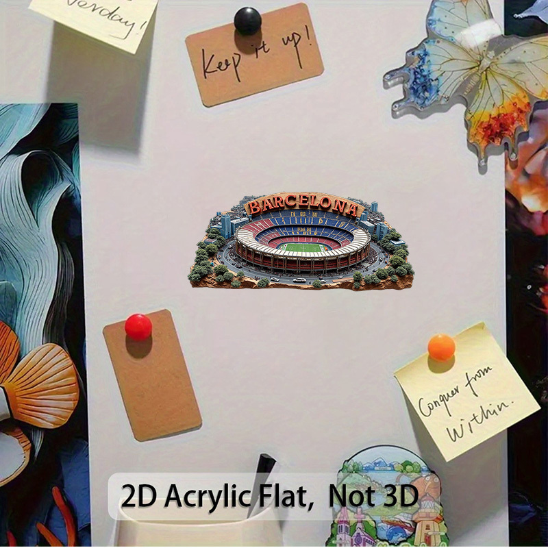 TEMU Imán decorativo para refrigerador con impresión 2D, 1 pieza. Los colores son brillantes y duraderos sin desvanecerse. Se adhiere firmemente y