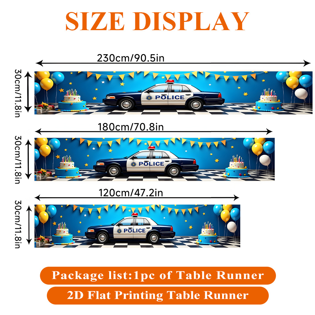 TEMU 1 2d Tablecloth Featuring Car Birthday Party Scene, Perfect For Holiday Table Decoration, Ideal For Picnic Tables, Kitchen Tables, Parties, And