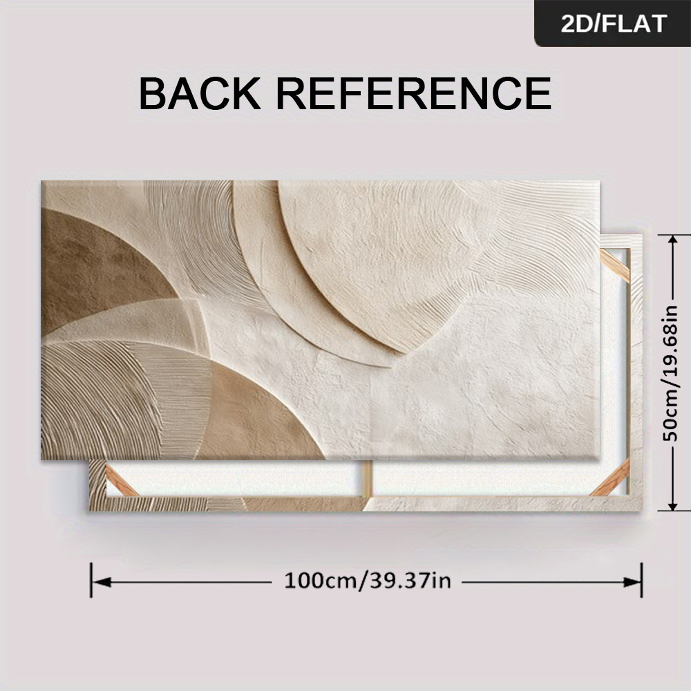 TEMU 2d Flat, 2d Flat, A Single Piece Of 2d Flat Art Measuring 19.68 By 39.37 Inches Or 50 By 100 Centimeters, Featuring Modern Circular Designs In
