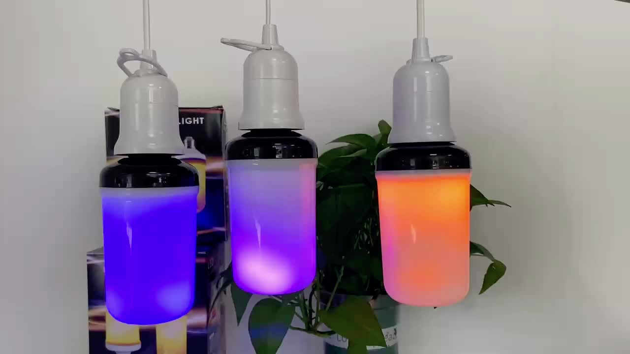 upgraded)led Flame Light Bulbs Temu With - Flame Purple 9watt