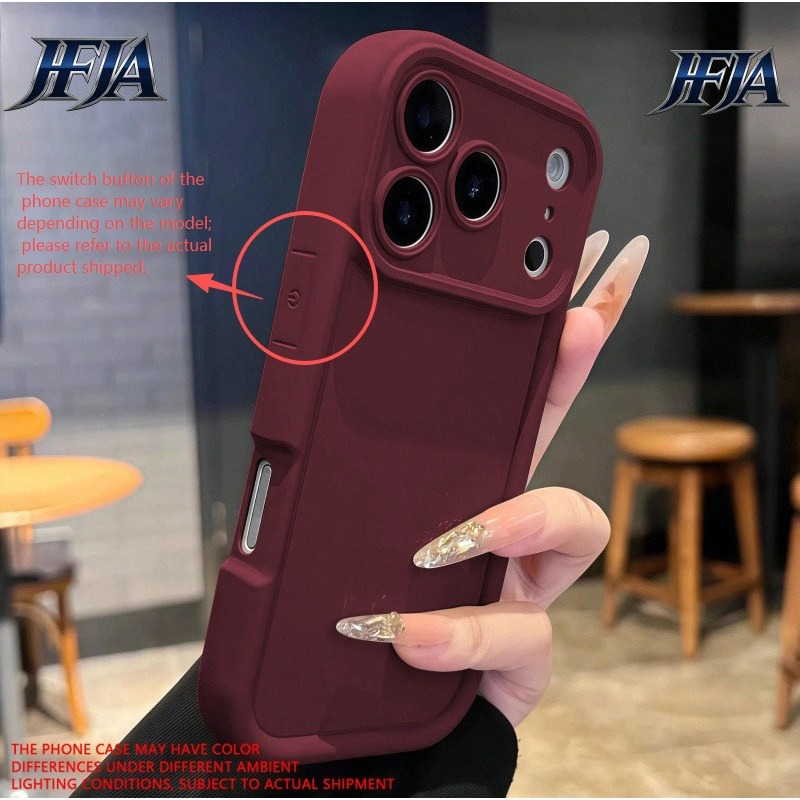 TEMU Phone Case: Frosted Fine-hole Solid Color Gradient Full-coverage Phone Case. Suitable For Iphone X/11/12/13/14/15/16/17/air/pro/pro Max/plus.